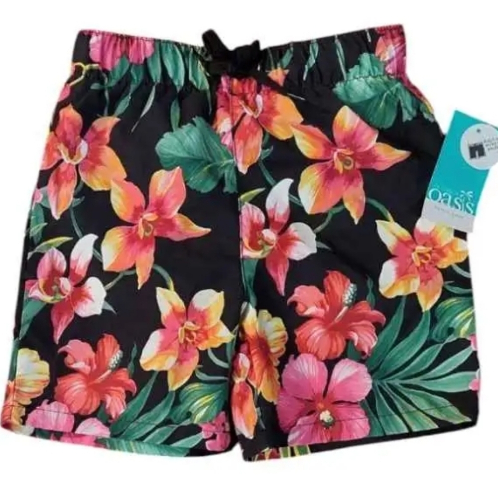 NWT Boy's Outdoor Oasis Vacay Vibes tropical swim trunks sz 3T